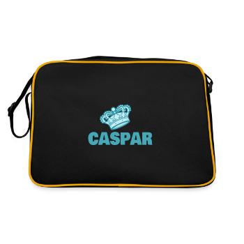 Prénom Caspar - Sac Retro - noir/or - Dos