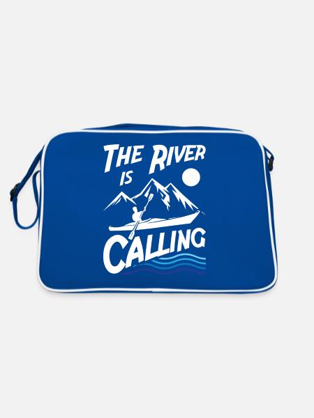 La rivière appelle - Sac Retro - bleu/blanc - Dos