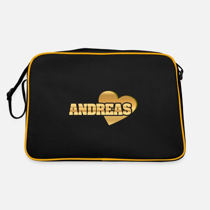 Geschenk für Andreas Retro Tasche