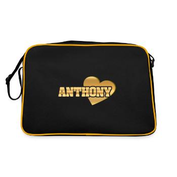 Liebe Love Gold Anthony - Sac Retro - noir/or - Dos