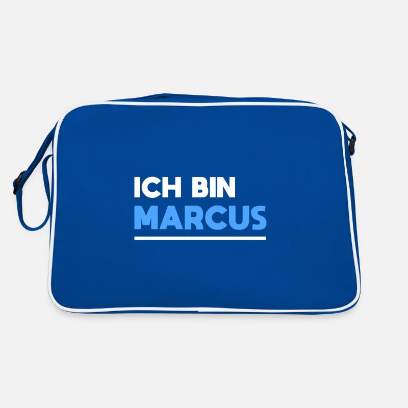 Marcus Name Spruch für stolze Marcus Retro Tasche
