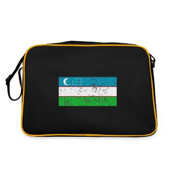 Ouzbékistan - Sac Retro - noir/or - Dos