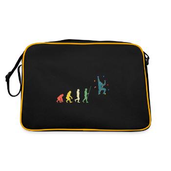 Boulderer Bouldering Climbing Wall Climber Kletern - Retro Bag - black/gold - Back