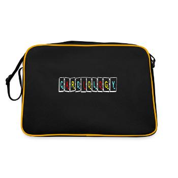Cardiologist and Cardiologist Gift - Retro Bag - black/gold - Back