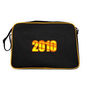 Année 2010 - Sac Retro - noir/or - Dos