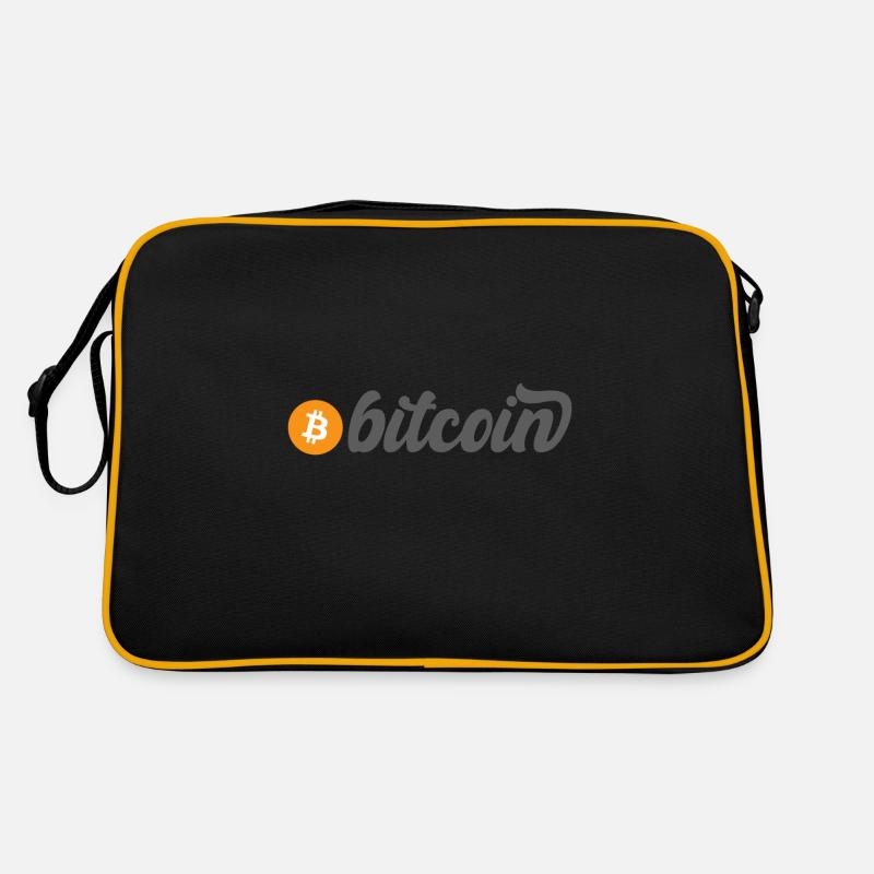 Bitcoin (Bitcoin) - Retro Tasche - Schwarz/Gold