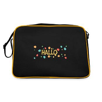 Hello - Retro Bag - black/gold - Back