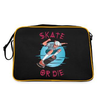 Skate or die Skateboarder Boy - Retro Bag - black/gold - Back