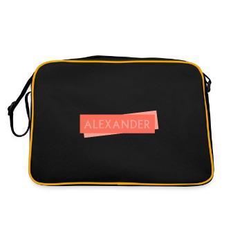 Bouclier ALEXANDER Alex Alexander - Sac Retro - noir/or - Dos