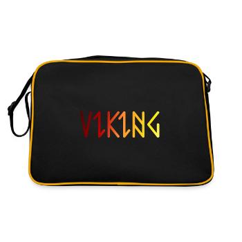Vikings | Nordmann | Scandinavie | Guerrier - Sac Retro - noir/or - Dos