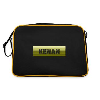 Nom rétro Kenan - Sac Retro - noir/or - Dos