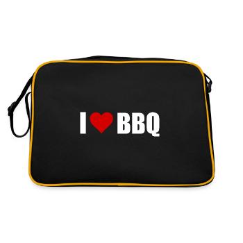 BBQ - Retro Tasche - Schwarz/Gold - Hinten