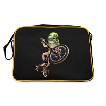 frog bmx - Retro Tasche - Schwarz/Gold - Hinten