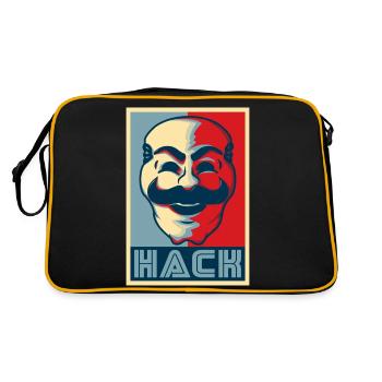 HACK - Sac Retro - noir/or - Dos