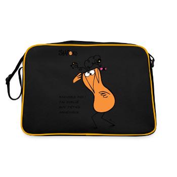 Amnésie Shadok - Sac Retro - noir/or - Dos