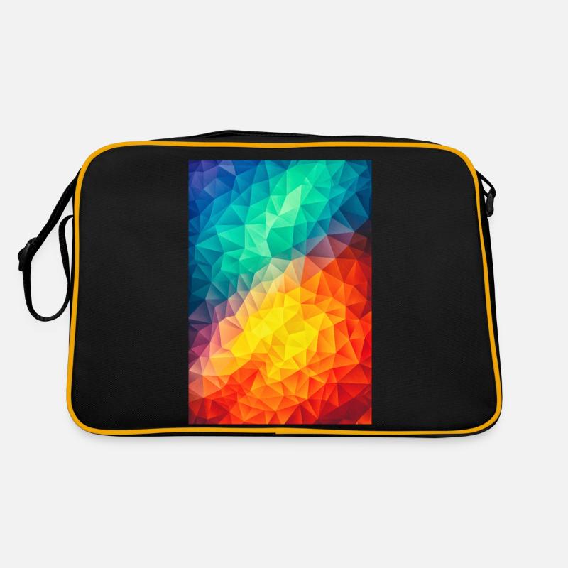 Abstract Colorful triangles geometry - Phone Case Retro Bag