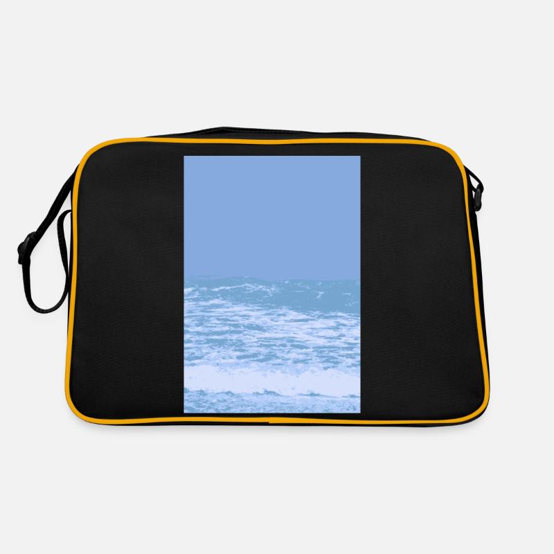 Meer - Retro Tasche - Schwarz/Gold