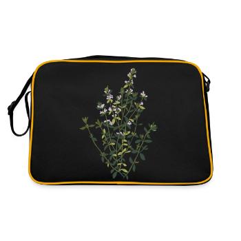 Herbeium : Thym florissant - Sac Retro - noir/or - Dos