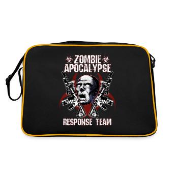 Zombie Apocalypse Response Team - Retro Bag - black/gold - Back