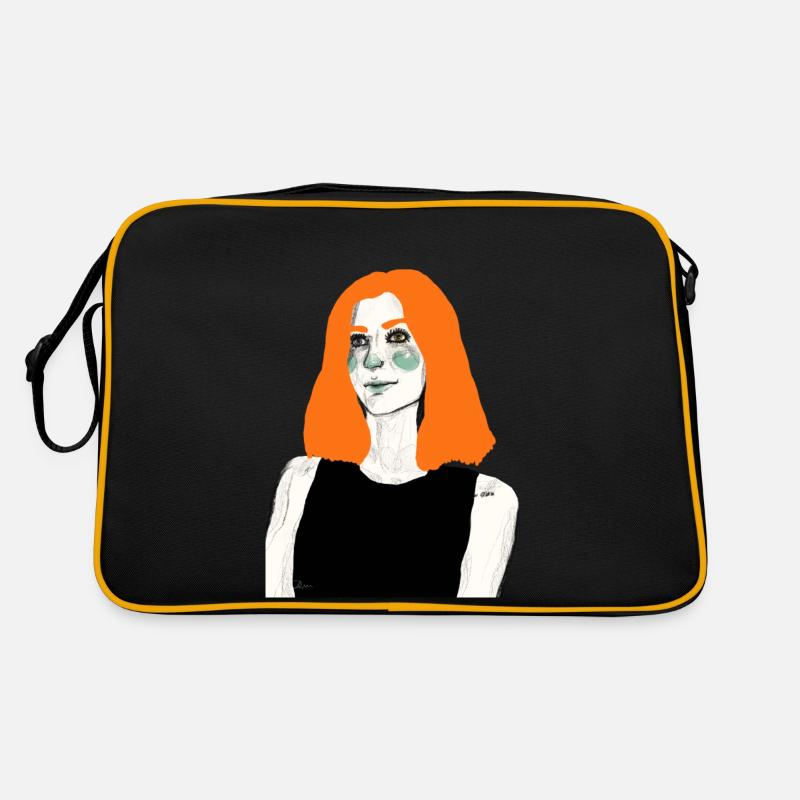 Biba - Retro Tasche - Schwarz/Gold