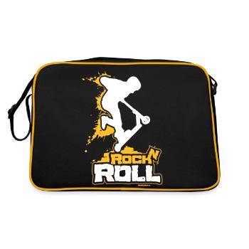 Scooter Stunt Roller Rock n Roll - Sac Retro - noir/or - Dos