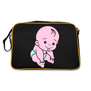 Bébé - Sac Retro - noir/or - Dos