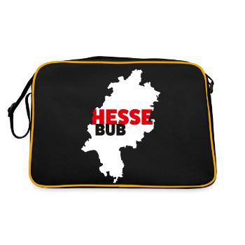 Hesse-Bub - Retro Tasche - Schwarz/Gold - Hinten