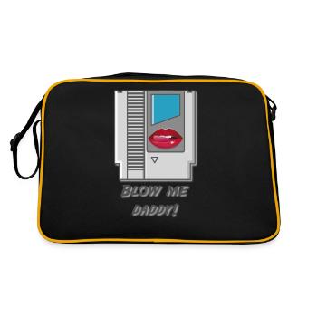 Blow me - Retro Bag - black/gold - Back