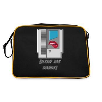 blow me - Retro Bag - black/gold - Back