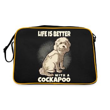 Cockapoo - Retro Bag - black/gold - Back