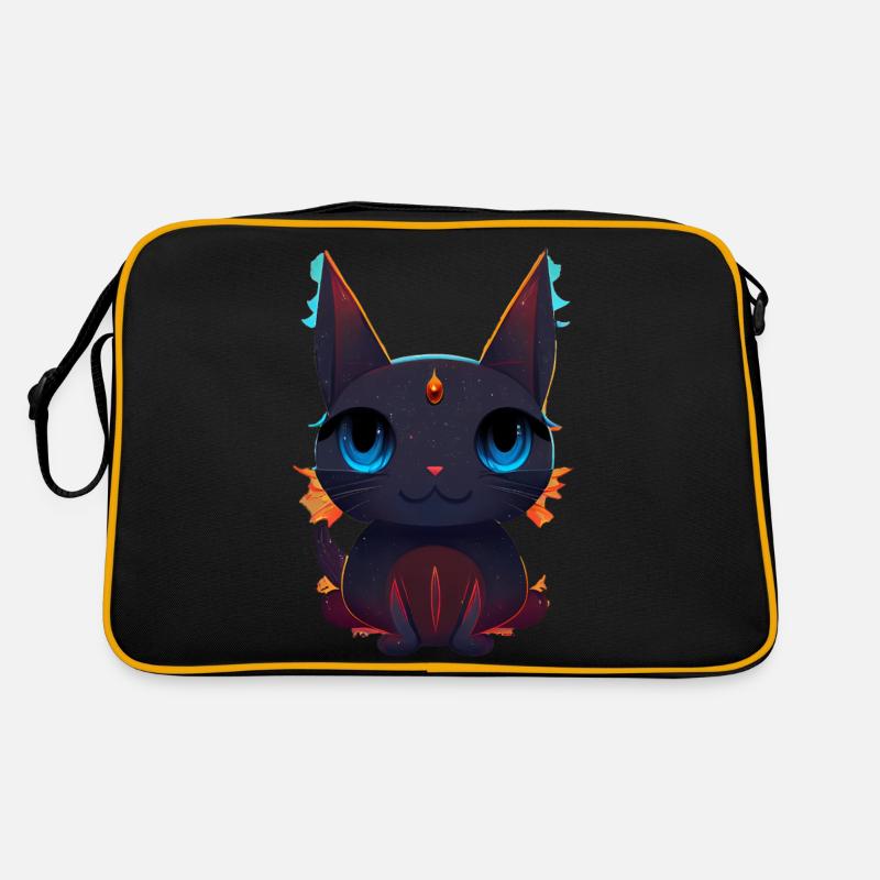Narvi Kosmische Katze Retro Tasche