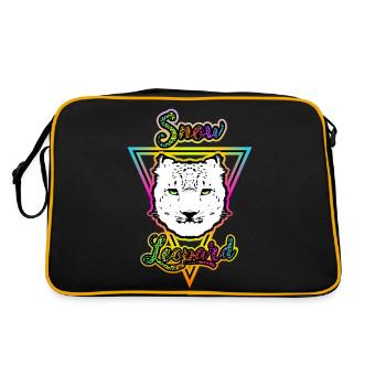 Snow Leopard - Retro Bag - black/gold - Back