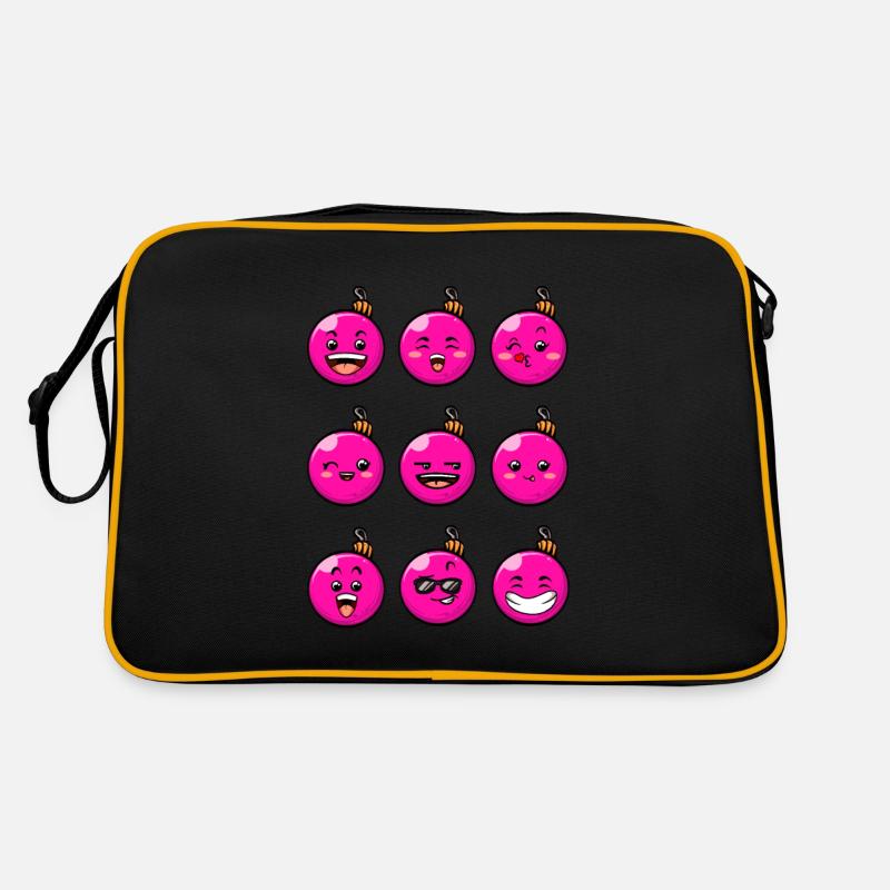 9 Weihnachtskugeln #7/10 Pink Retro Tasche