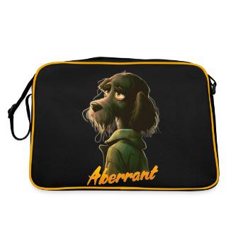 Abweichend - Retro Tasche - Schwarz/Gold - Hinten