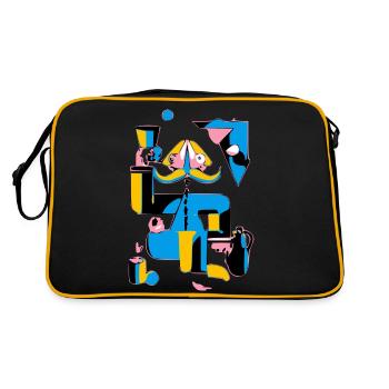 Personnage iréel - Sac Retro - noir/or - Dos