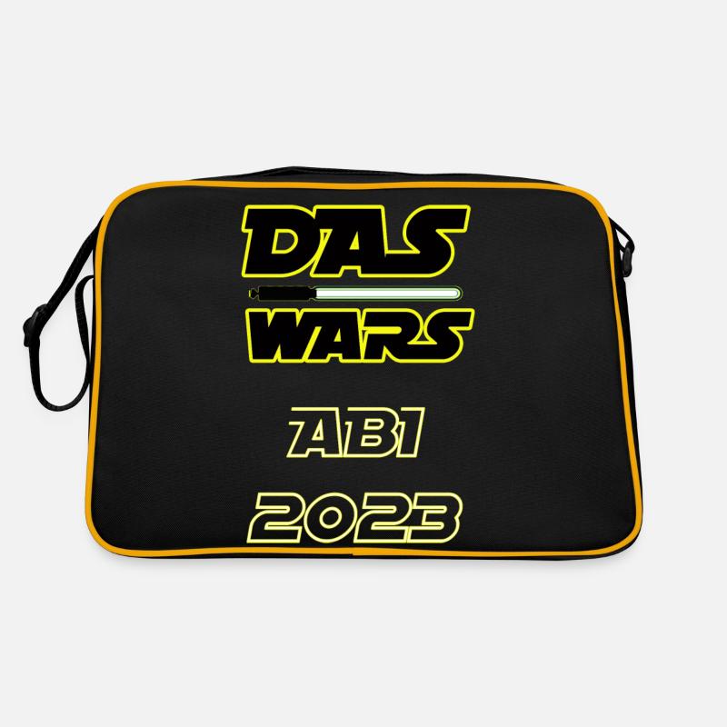 Abitur 2023 - Retro Tasche - Schwarz/Gold