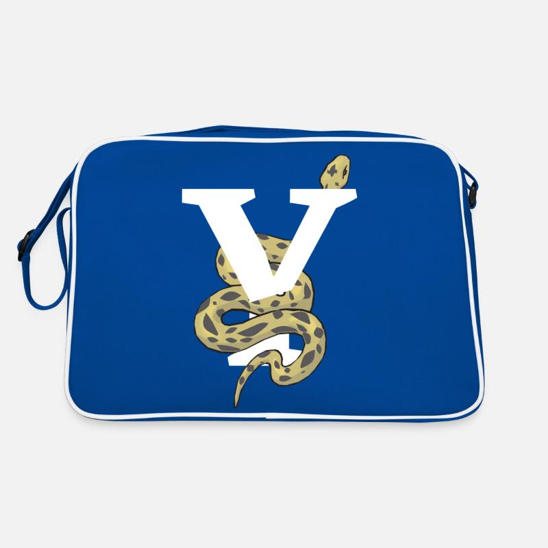 Letter and snake Retro Bag