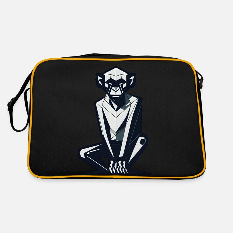 Geometric Monkey Retro Bag
