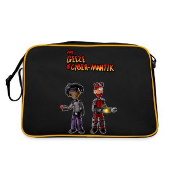 The Geeze & Cyber Mantik version 2 - Retro Bag - black/gold - Back