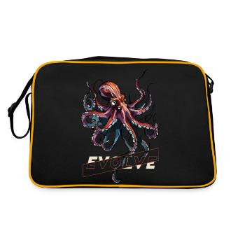 Kraken en évolution - Sac Retro - noir/or - Dos