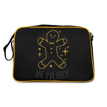 Christmas Be Merry - Retro Bag - black/gold - Back