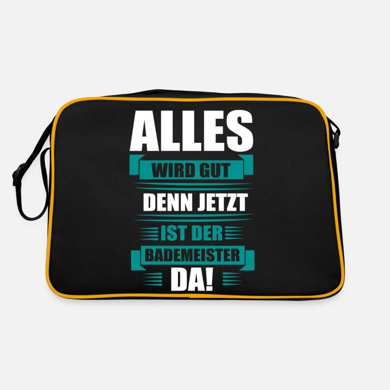 Bademeister alles wird gut Variation #2 Retro Tasche