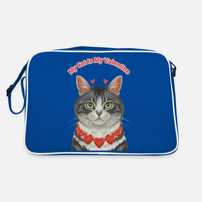 Mon chat est mon valentin Sac Retro