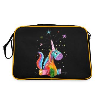 Licorne Bonne Humeur - Sac Retro - noir/or - Dos