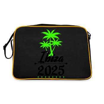 Ibiza 2025 Palm Trees - Retro Bag - black/gold - Back