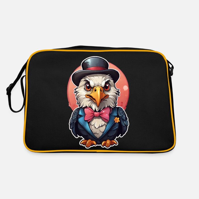 Lustiger Adler Comic Retro Tasche