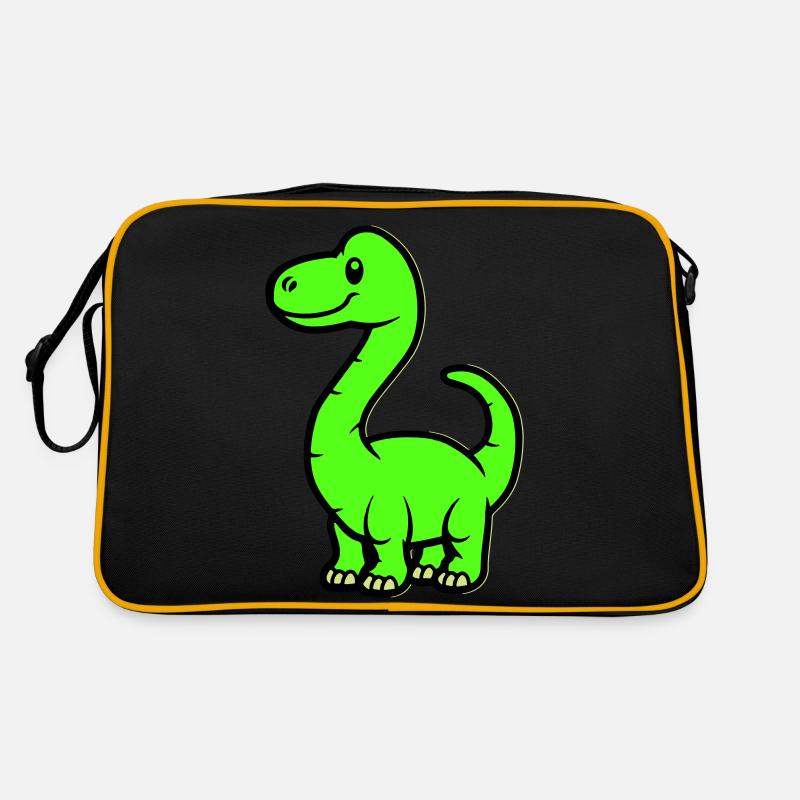 Dinosaur Brontosaurus Comic Retro Bag