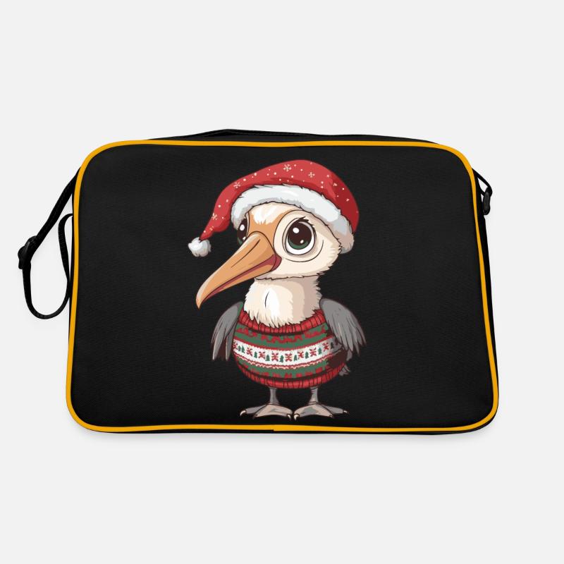 Pelican Bird Christmas Retro Bag