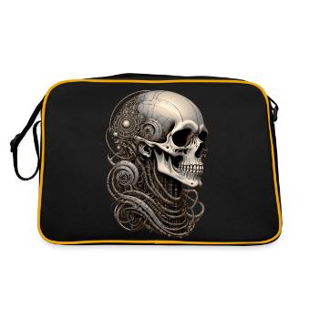 Crâne - Sac Retro - noir/or - Dos