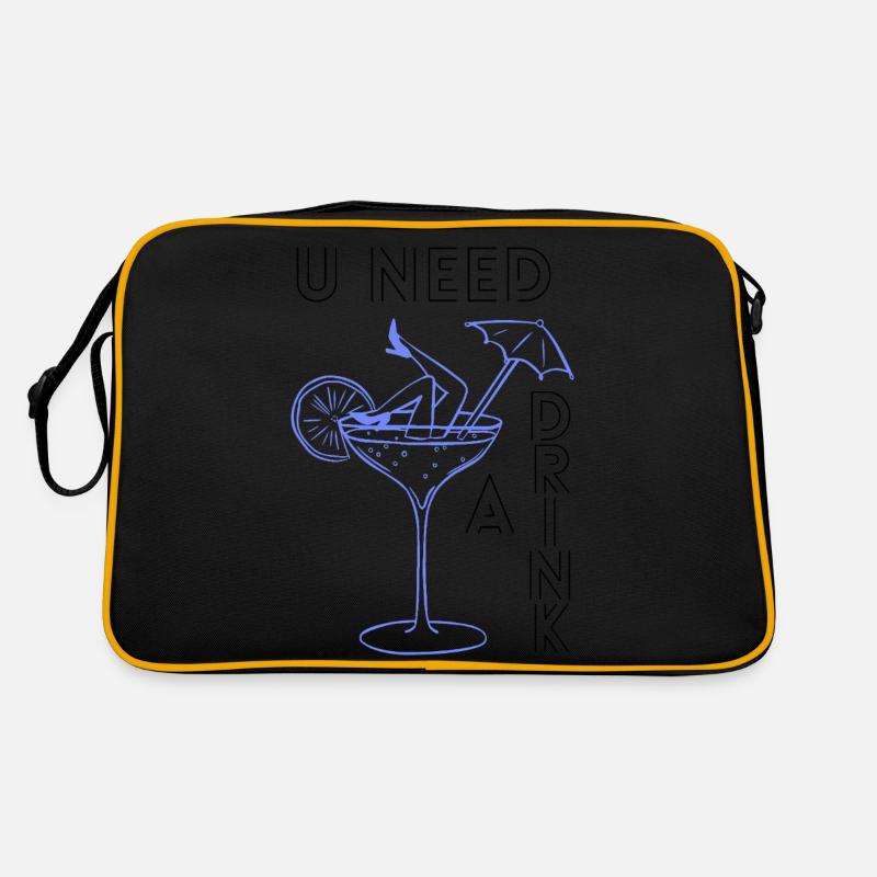 U need a drink Retro Tasche